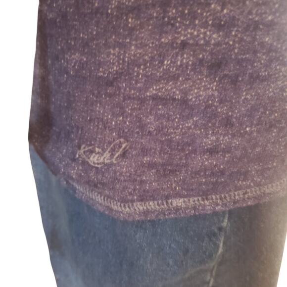 KUHL Size S Fitted Women's Viola Nova Pullover Cowl Neck Blue Heathered Hiking - Picture 5 of 10